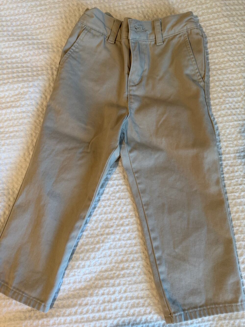 Ralph Lauren Baby Boys Khaki Chino Pants Elastic Waist 24M